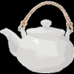 Чайник заварочный «Кунстверк» фарфор 1,1л D=97,H=125,L=185мм белый