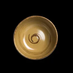 Салатник «Анфора Алма» керамика 0,525л D=140,H=63мм коричнев.,олив., изображение 2