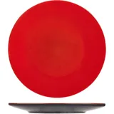 Тарелка «Кармин» мелкая керамика D=27см красный,черный