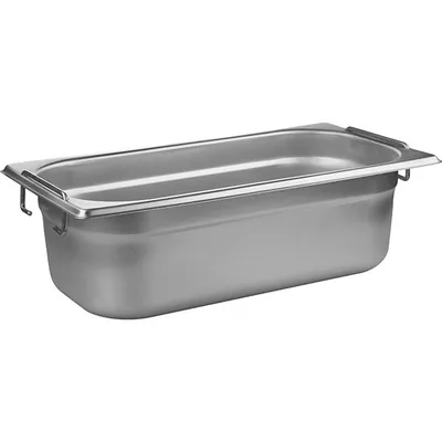 Гастроемкость GN 1/3 с ручками сталь нерж. 3,4л ,H=10,L=32,5,B=17,6см металлич.