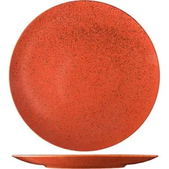 Тарелка «Лайфстиль» мелкая фарфор D=30см киноварь