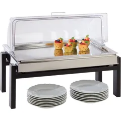 Подставка фуршетная для гастроемкости GN 1/1 дерево ,H=22,L=57,5,B=27,5см, изображение 2