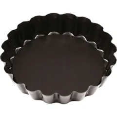 Baking pan removable bottom  steel, anti-stick coating  D=10, H=2cm  black