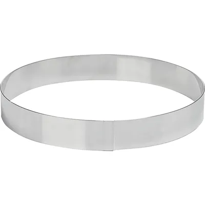 Кольцо кондитерское сталь нерж. D=240,H=35мм металлич.
