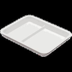 Менажница 2 секции прямоугольная фарфор ,H=30,L=280,B=215мм белый