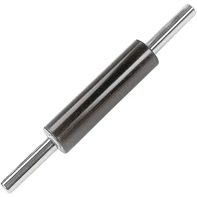Скалка с вращающимися ручками антиприг.покр.,сталь нерж. ,L=480/250,B=65мм черный,металлич.