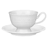 Чайная пара «Эйфория» фарфор 220мл белый