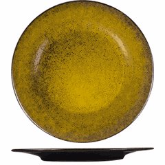 Plate “Milky Way light green”  porcelain  D=20, H=2cm  lettuce., black