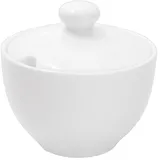 Сахарница «Кунстверк» фарфор 200мл D=93,H=75мм белый