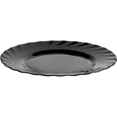 Тарелка «Трианон» стекло D=195,H=15мм черный, изображение 2