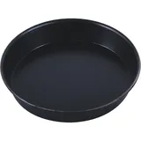 Противень для пиццы голуб.сталь D=320,H=25мм черный