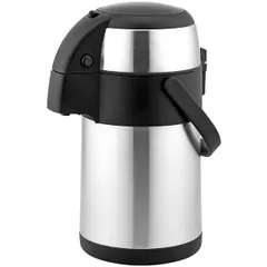 Thermos  stainless steel, plastic  2.5 l , H = 32.5, B = 19.5 cm  metal.