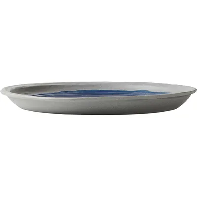 Тарелка «Нау» мелкая керамика D=210,H=18мм синий, изображение 2