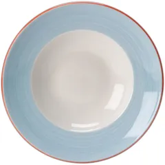 Pasta plate “Rio Blue”  porcelain  D=30cm  white, blue