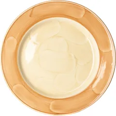 Тарелка «Паприка» сервировочная фарфор D=300,H=23мм оранжев.,бежев.