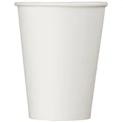 Стакан бумажный одноразовый однослойный[50шт] бумага 300мл D=90,H=111мм белый, изображение 2