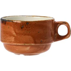 Tea cup “Craft Terracotta”  porcelain  285ml  D=90, H=65mm  terracotta, cinnamon