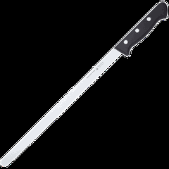 Нож рыбный для тонкой нарезки «Глория» сталь ,L=425/300,B=15мм черный,металлич.