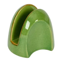Салфетница керамика ,H=10,6,L=12,B=10см зелен.