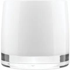 Подсвечник стекло ,H=85мм белый