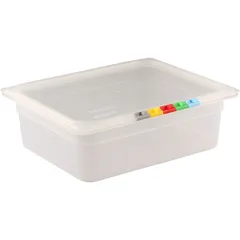 Gastronorm container (1/2) without lid  polyprop.  6 l , H=10, L=32.5, B=26.5 cm  transparent.