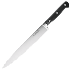 Universal kitchen knife  steel, plastic  L=38/26, B=3cm  black, metal.