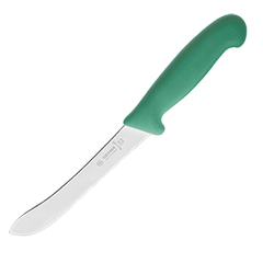 Knife for slicing meat  stainless steel, plastic , L=310/175, B=26mm  green, metal.