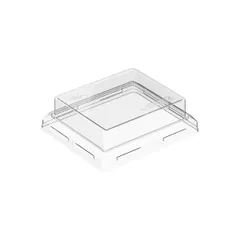 Крышка для бумажного контейнера OneClick 250 мл пластик ,H=20,L=85,B=100мм прозр.