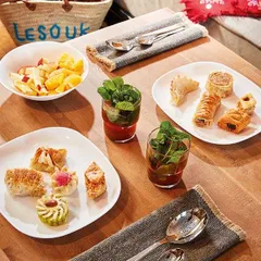 Блюдо «Эволюшнс Уайт» прямоугольное стекло ,L=21,5,B=19см белый, изображение 2