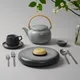 Чайник заварочный «Сейко» фарфор 1,05л ,H=10,B=15см серый, изображение 9