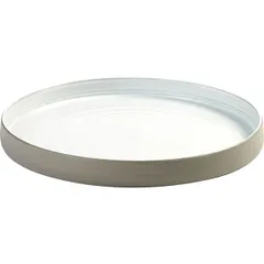 Deep dish ceramics D=255,H=29mm white,gray