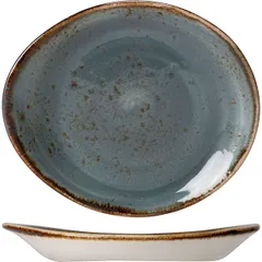 “Kraft Blue” pie plate  porcelain  D=155, H=20, L=155, B=130mm  blue