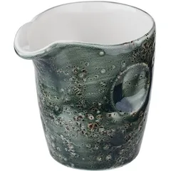 Milk jug “Vesuvius Burnt Emerald”  porcelain  85 ml  D=42, H=75, L=75mm  green.