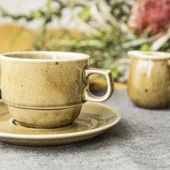 Чашка чайная «Кантри» фарфор 190мл D=8,H=6см зелен., изображение 2