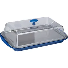 Поднос фуршетный с крышкой и охладительным элементом полистирол,сталь нерж. ,H=14,L=43,B=29см, изображение 3