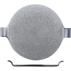 Блюдо «Млечный путь» с ручками фарфор D=25см черный,серый