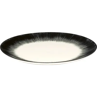 Тарелка «Де» №5 фарфор D=28см кремов.,черный, изображение 2