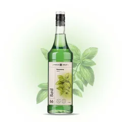 Syrup “Basil” Pinch&Drop glass 1l D=85,H=330mm