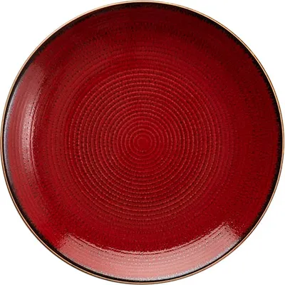 Тарелка «Джаспер» мелкая фарфор D=177,H=23мм белый,красный