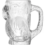 Beer mug “Parrot” glass 0.9l D=17.6,H=19cm