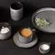 Блюдце «Млечный путь» фарфор D=98/50мм черный,серый, Цвет: Черный, Диаметр (мм): 98, изображение 2