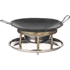 Set for serving saj without lid 2 items  stainless steel, teflon  D=29.5, H=23cm  gold