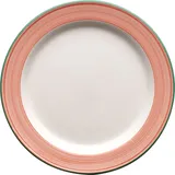 Тарелка «Рио Пинк» мелкая фарфор D=157,H=15мм белый,розов.