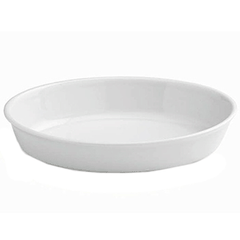 Oval baking dish “Pl-Kuk”  porcelain ,H=7,L=37,B=24cm white