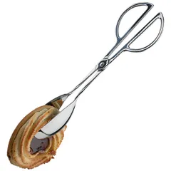 Tongs for baking and bread  stainless steel  L=25cm  metal.