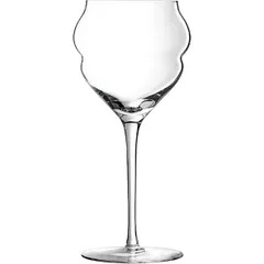 Wine glass “Macaron”  chrome glass  300 ml  D=81, H=195mm  clear.