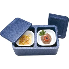 Термоконтейнер 2 секции полипроп. ,H=16,5,L=42,5,B=26,5см синий