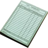 Бланк для счета «Официант» двухслойный бум. самокоп. ,H=1,L=14,B=10см разноцветн.