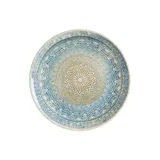 Тарелка «Ривус» фарфор D=25см голуб.,бежев.