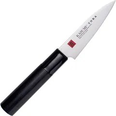 Kitchen knife for vegetables  stainless steel, wood  L=205/90, B=22mm  metallic, black